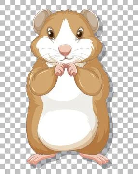 Hamster in cartoon style Stock Illustration