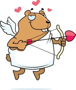 Hamster cupid Stock Illustration