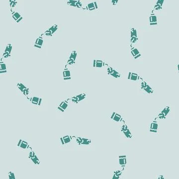 Hamster drink water glyph vector seamless pattern Stock Illustration