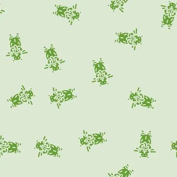 Hamster eating pet glyph vector seamless pattern Stock Illustration