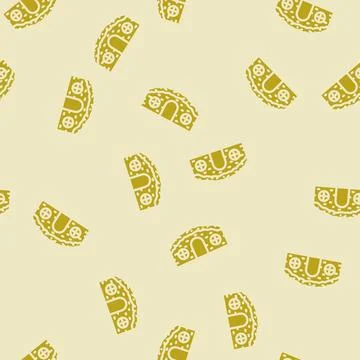 Hamster house pet glyph vector seamless pattern Stock Illustration