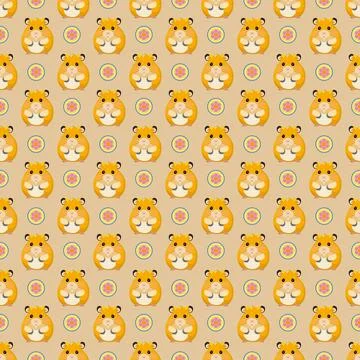 Hamster pattern Stock Illustration