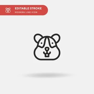 Hamster Simple vector icon. Illustration symbol design template for web mobil イラスト素材