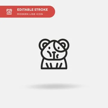 Hamster Simple vector icon. Illustration symbol design template for web mobil イラスト素材