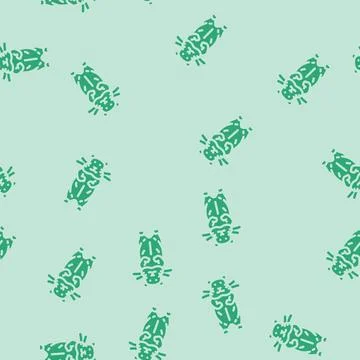 Hamster standing pet glyph vector seamless pattern Stock Illustration