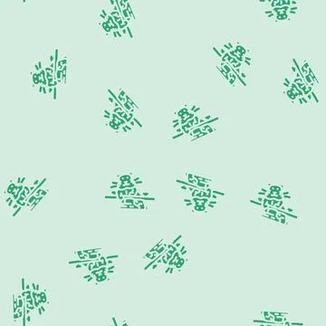 Hamster with toy pet glyph vector seamless pattern Stock Illustration