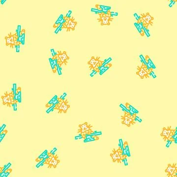 Hamster with toy pet vector seamless pattern Stock Illustration