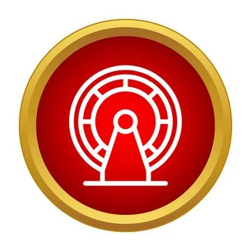 Hamster wheel icon representing routine exercise activity Stock Illustration