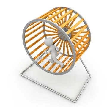 Hamster wheel Stock Illustration