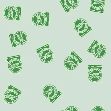 Hamster in wheel pet glyph vector seamless pattern Stock Illustration