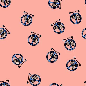 Hamster in wheel pet vector seamless pattern Stock Illustration