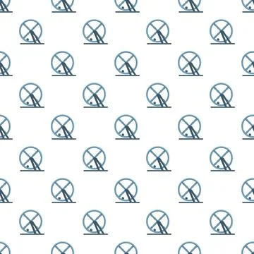 Hamster wheel repeating pattern illustrating repetitive work routine イラスト素材