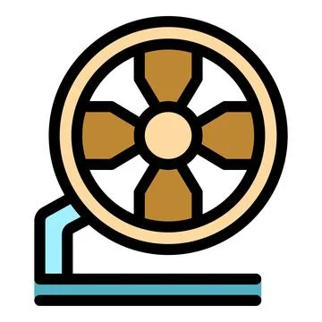 Hamster wheel rotating on blue stand for pet exercise Stock Illustration