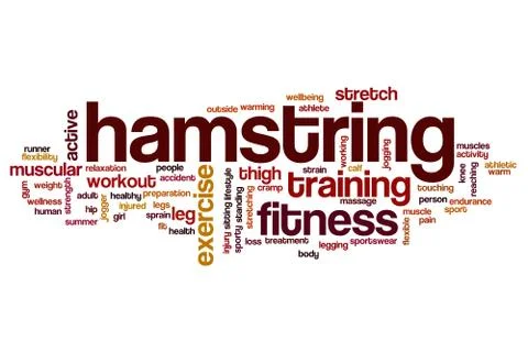 Hamstring word cloud Stock Illustration