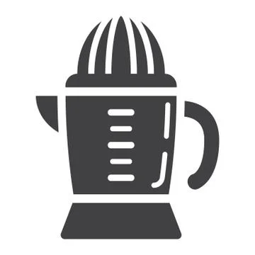 Han juicer solid icon, household and appliance Stock Illustration