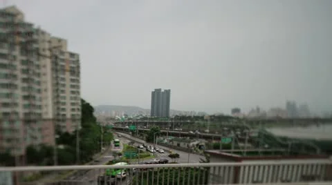 Han River Traffic timelapse Stock Footage 12673465