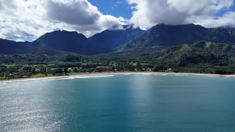 Hanalei Bay Stock Footage 254998632