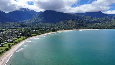 Hanalei Bay Stock Footage 254999445