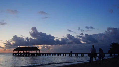 Hanalei Pier Stock-Footage 140891671