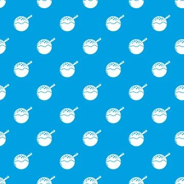 Hanami dango pattern vector seamless blue Stock Illustration