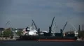 Hanasaari Old Power Plant, Coal Power Station, Dockside Cranes HD Footage