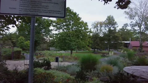 Hanau, Germany - Eugen-Kaiser-Schule Garden Stock Footage 163684778