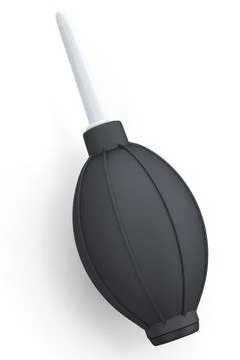 Hand air blower bulb for camera isolated on white background. Stock Illustration