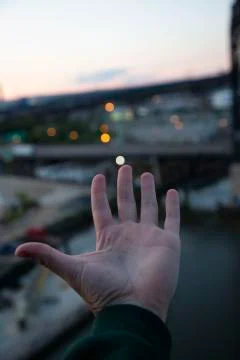 Hand in air Stock Photos