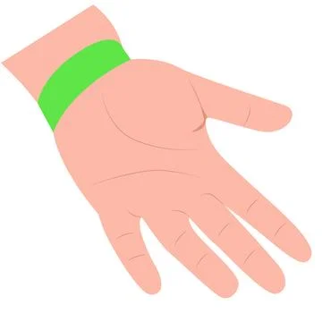 Hand allergy Stock Illustration