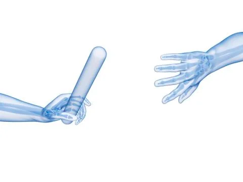 Hand anatomy of a runner, Illustration Stock Illustration