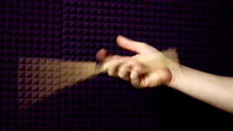 Hand and drumstick Stock Footage 194368056