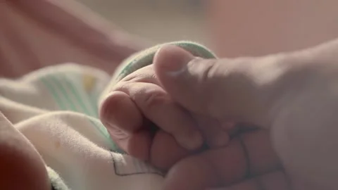  Hand and Finger. Neonate  Stock Footage