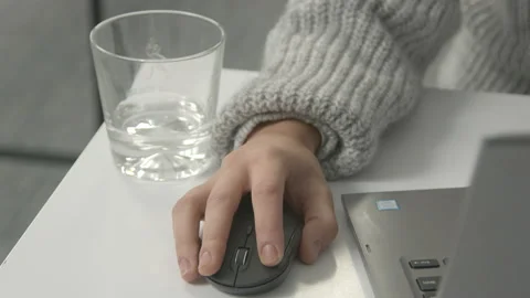 Hand and glass Stock Footage 163813239