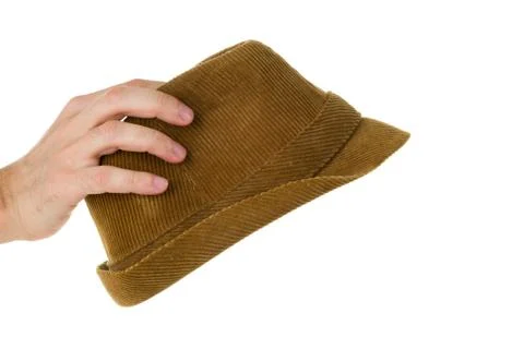 Hand and hat Stock Photos