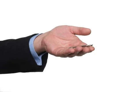 Hand and key Stock Photos