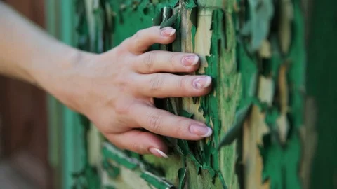 Hand and paint Stock Footage 128042383