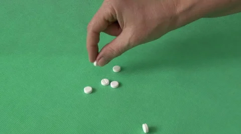 Hand and Pills Video stock 59116383