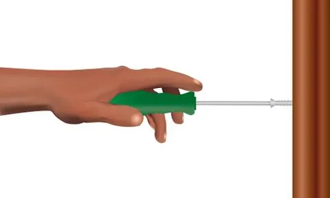 Hand and Screwdriver イラスト素材