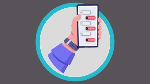 Hand and smarphone send a message Stock Footage 279032468