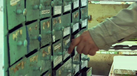 Hand And Storage Boxes 001 Stock-Footage 668737