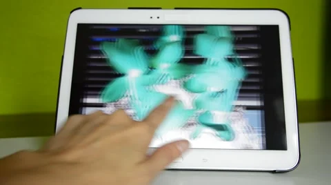 Hand and tablet pc Stock Footage 42888104