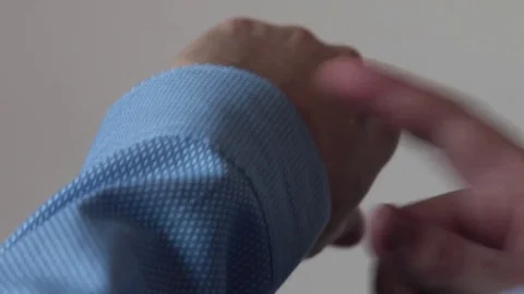 Hand and watch Stock Footage 85432365