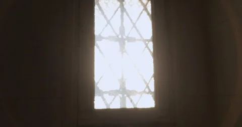 Hand and window jail from inside Stock Footage 100490371