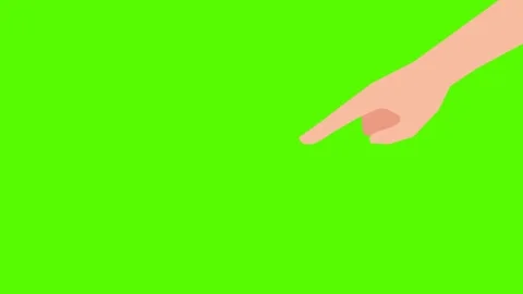 A hand. Animated index finger linear icon. Scolding someone. Disapproval signal. Stock Footage 240626197