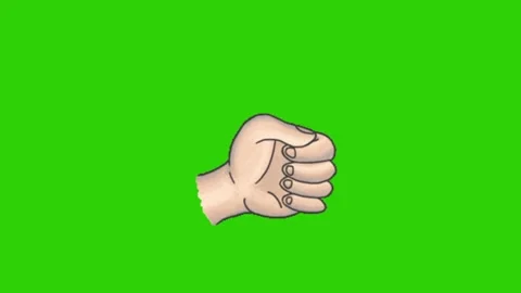 Hand animation on green screen Vídeo Stock 331296499
