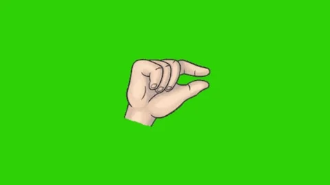Hand animation on green screen Vidéo 331296505