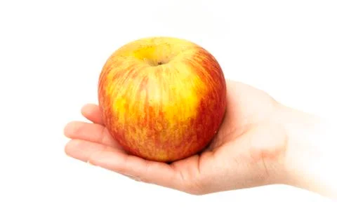 Hand with an apple 写真素材