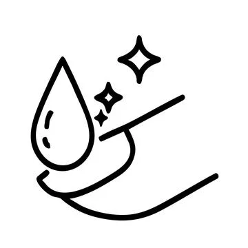 Hand Applying Moisturizer Icon Stock Illustration