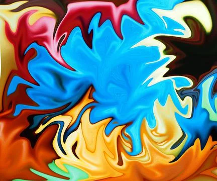 Hand art painted background with mixed liquids Stock Illustration