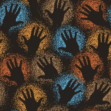 Hand art tile Stock-Illustration